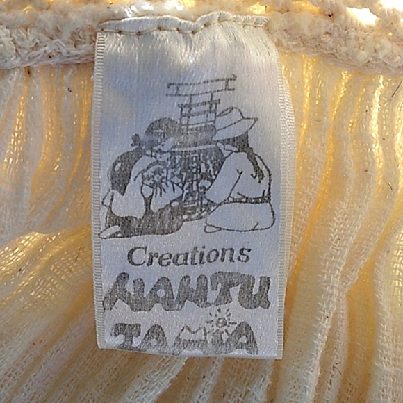 ADORABLE BOHO/HIPPIE CREAM GAUZE EMBROIDERED MADE IN MEXICO DRESS WOMANS M - Picture 9 of 9